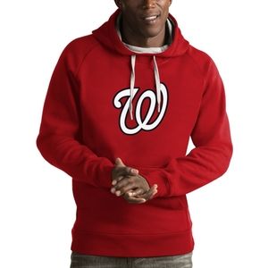 Washington Nationals Antigua Red Victory Pullover Hoodie NWOT